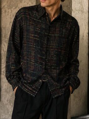 Jack Lipson Signature men's long sleeve button-front shirt